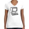 Women's Fine Jersey V-Neck Tee Women's Fine Jersey V-Neck Tee Thumbnail