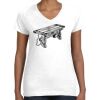 Women's Fine Jersey V-Neck Tee Women's Fine Jersey V-Neck Tee Thumbnail