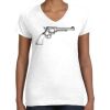 Women's Fine Jersey V-Neck Tee Women's Fine Jersey V-Neck Tee Thumbnail