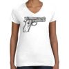 Women's Fine Jersey V-Neck Tee Women's Fine Jersey V-Neck Tee Thumbnail