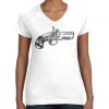 Women's Fine Jersey V-Neck Tee Women's Fine Jersey V-Neck Tee Thumbnail