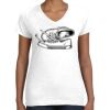 Women's Fine Jersey V-Neck Tee Women's Fine Jersey V-Neck Tee Thumbnail