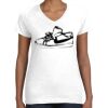 Women's Fine Jersey V-Neck Tee Women's Fine Jersey V-Neck Tee Thumbnail