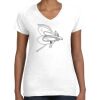Women's Fine Jersey V-Neck Tee Women's Fine Jersey V-Neck Tee Thumbnail