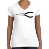 Women's Fine Jersey V-Neck Tee Women's Fine Jersey V-Neck Tee Thumbnail