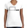 Women's Fine Jersey V-Neck Tee Women's Fine Jersey V-Neck Tee Thumbnail