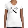 Women's Fine Jersey V-Neck Tee Women's Fine Jersey V-Neck Tee Thumbnail