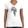 Women's Fine Jersey V-Neck Tee Women's Fine Jersey V-Neck Tee Thumbnail