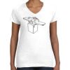 Women's Fine Jersey V-Neck Tee Women's Fine Jersey V-Neck Tee Thumbnail