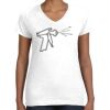 Women's Fine Jersey V-Neck Tee Women's Fine Jersey V-Neck Tee Thumbnail