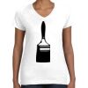 Women's Fine Jersey V-Neck Tee Women's Fine Jersey V-Neck Tee Thumbnail