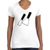 Women's Fine Jersey V-Neck Tee Women's Fine Jersey V-Neck Tee Thumbnail