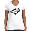 Women's Fine Jersey V-Neck Tee Women's Fine Jersey V-Neck Tee Thumbnail