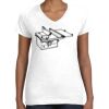 Women's Fine Jersey V-Neck Tee Women's Fine Jersey V-Neck Tee Thumbnail