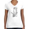 Women's Fine Jersey V-Neck Tee Women's Fine Jersey V-Neck Tee Thumbnail