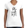 Women's Fine Jersey V-Neck Tee Women's Fine Jersey V-Neck Tee Thumbnail