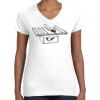 Women's Fine Jersey V-Neck Tee Women's Fine Jersey V-Neck Tee Thumbnail