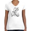 Women's Fine Jersey V-Neck Tee Women's Fine Jersey V-Neck Tee Thumbnail