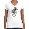Women's Fine Jersey V-Neck Tee Women's Fine Jersey V-Neck Tee Thumbnail