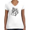 Women's Fine Jersey V-Neck Tee Women's Fine Jersey V-Neck Tee Thumbnail