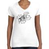 Women's Fine Jersey V-Neck Tee Women's Fine Jersey V-Neck Tee Thumbnail