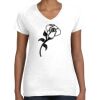 Women's Fine Jersey V-Neck Tee Women's Fine Jersey V-Neck Tee Thumbnail