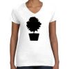Women's Fine Jersey V-Neck Tee Women's Fine Jersey V-Neck Tee Thumbnail
