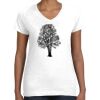 Women's Fine Jersey V-Neck Tee Women's Fine Jersey V-Neck Tee Thumbnail