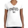 Women's Fine Jersey V-Neck Tee Women's Fine Jersey V-Neck Tee Thumbnail