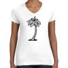 Women's Fine Jersey V-Neck Tee Women's Fine Jersey V-Neck Tee Thumbnail