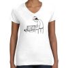 Women's Fine Jersey V-Neck Tee Women's Fine Jersey V-Neck Tee Thumbnail