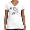 Women's Fine Jersey V-Neck Tee Women's Fine Jersey V-Neck Tee Thumbnail