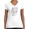 Women's Fine Jersey V-Neck Tee Women's Fine Jersey V-Neck Tee Thumbnail