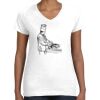 Women's Fine Jersey V-Neck Tee Women's Fine Jersey V-Neck Tee Thumbnail