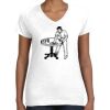 Women's Fine Jersey V-Neck Tee Women's Fine Jersey V-Neck Tee Thumbnail