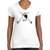 Women's Fine Jersey V-Neck Tee Women's Fine Jersey V-Neck Tee Thumbnail
