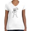 Women's Fine Jersey V-Neck Tee Women's Fine Jersey V-Neck Tee Thumbnail