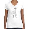 Women's Fine Jersey V-Neck Tee Women's Fine Jersey V-Neck Tee Thumbnail