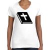 Women's Fine Jersey V-Neck Tee Women's Fine Jersey V-Neck Tee Thumbnail