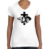 Women's Fine Jersey V-Neck Tee Women's Fine Jersey V-Neck Tee Thumbnail
