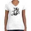 Women's Fine Jersey V-Neck Tee Women's Fine Jersey V-Neck Tee Thumbnail