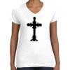 Women's Fine Jersey V-Neck Tee Women's Fine Jersey V-Neck Tee Thumbnail
