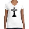 Women's Fine Jersey V-Neck Tee Women's Fine Jersey V-Neck Tee Thumbnail