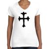 Women's Fine Jersey V-Neck Tee Women's Fine Jersey V-Neck Tee Thumbnail