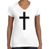 Women's Fine Jersey V-Neck Tee Women's Fine Jersey V-Neck Tee Thumbnail