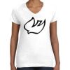 Women's Fine Jersey V-Neck Tee Women's Fine Jersey V-Neck Tee Thumbnail