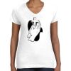 Women's Fine Jersey V-Neck Tee Women's Fine Jersey V-Neck Tee Thumbnail