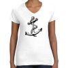 Women's Fine Jersey V-Neck Tee Women's Fine Jersey V-Neck Tee Thumbnail