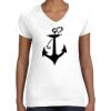 Women's Fine Jersey V-Neck Tee Women's Fine Jersey V-Neck Tee Thumbnail