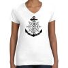 Women's Fine Jersey V-Neck Tee Women's Fine Jersey V-Neck Tee Thumbnail